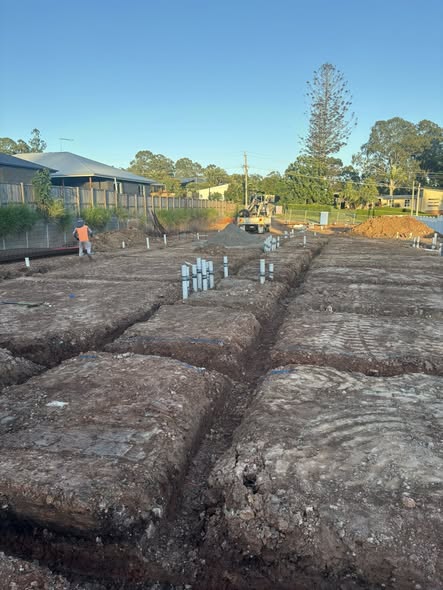 Precision house footings excavation